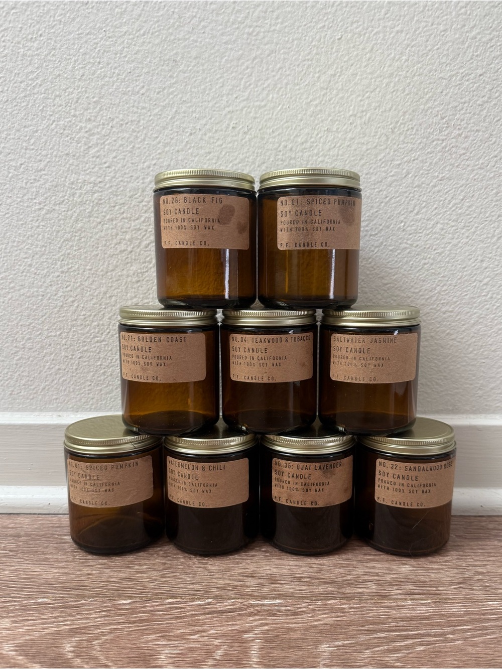 EMPTY candle jars
